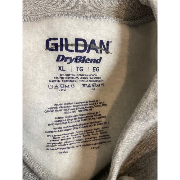 Property Of Elgin Tennis Vintage Gildan Gray Crewneck Sweatshirt Mens Size XL - Picture 6 of 6